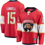 Crovyle F.Panthers F.Panthers #15 Anton Lundell Red Home Breakaway Player Jerseys