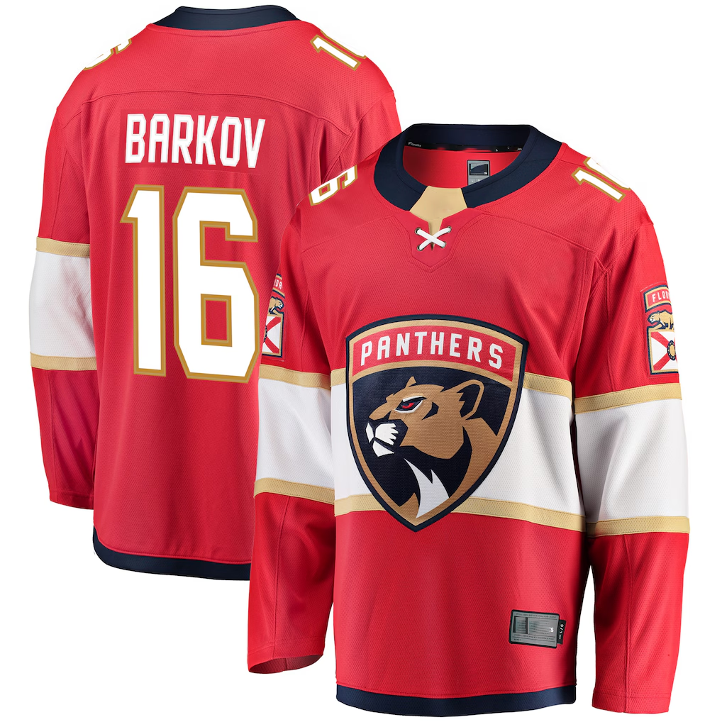 Crovyle F.Panthers #16 Aleksander Barkov Red Breakaway Jerseys