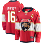 Crovyle F.Panthers #16 Aleksander Barkov Red Captain Patch Home Breakaway Jerseys