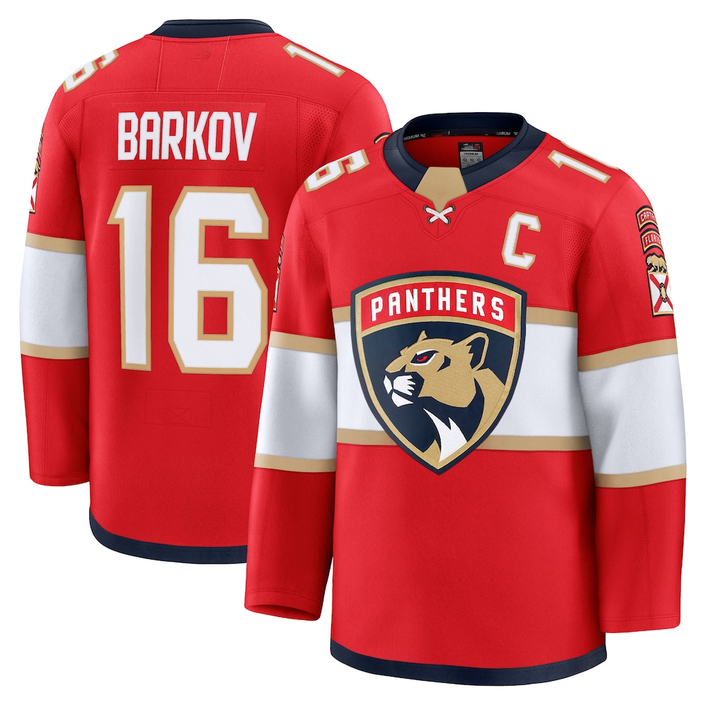 Crovyle F.Panthers #16 Aleksander Barkov Red Home Premium Jerseys