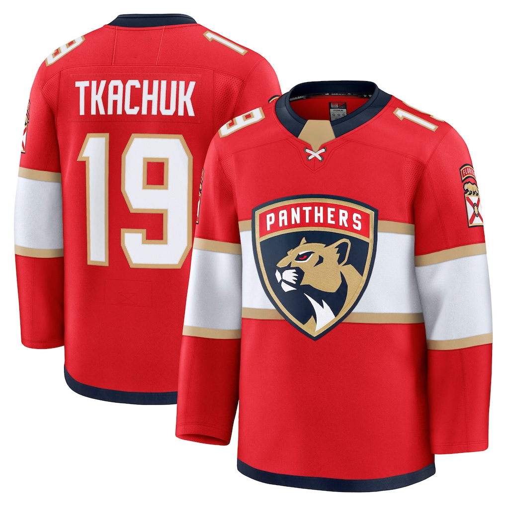 Crovyle F.Panthers #19 Matthew Tkachuk Red Home Premium Jerseys