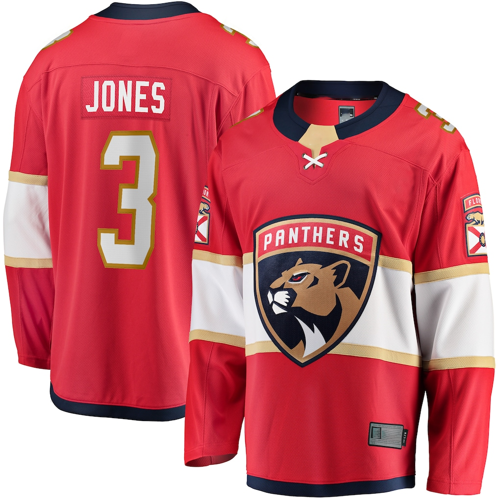 Crovyle F.Panthers #3 Seth Jones Red Home Breakaway Jerseys