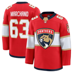 Crovyle F.Panthers #63 Brad Marchand Red Home Premium Jerseys