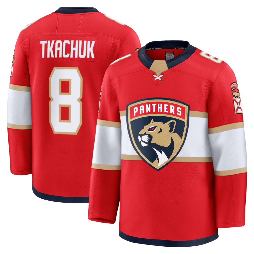 Crovyle F.Panthers #8 Brady Tkachuk Red Home Premium Jerseys
