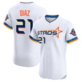 Crovyle H.Astros #21 Yainer Diaz Player White City Connect Limited Elite Home Stitched Jerseys