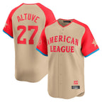 Crovyle H.Astros #27 Jose Altuve Player Cream American League All-Star Game Limited Stitched Jerseys