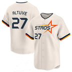 Crovyle H.Astros #27 Jose Altuve Player Cream City Connect Limited Home Stitched Jerseys