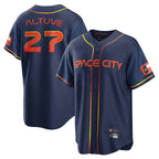 Crovyle H.Astros #27 Jose Altuve Player Navy City Connect Home Game Stitched Jerseys