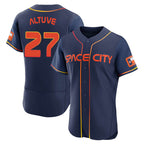 Crovyle H.Astros #27 Jose Altuve Player Navy City Connect Limited Elite Home Stitched Jerseys