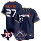 Crovyle H.Astros #27 Jose Altuve Player Navy City Connect Texas Patch Vapor Premier Limited Home Stitched Jerseys