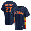 Crovyle H.Astros #27 Jose Altuve Player Navy Home Game Stitched Jerseys
