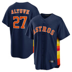 Crovyle H.Astros #27 Jose Altuve Player Navy Home Game Stitched Jerseys