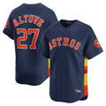 Crovyle H.Astros #27 Jose Altuve Player Navy Home Limited Stitched Jerseys