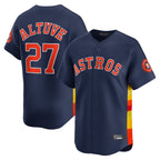 Crovyle H.Astros #27 Jose Altuve Player Navy Home Limited Stitched Jerseys