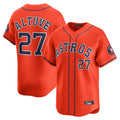 Crovyle H.Astros #27 Jose Altuve Player Orange Home Limited Stitched Jerseys
