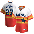 Crovyle H.Astros #27 Jose Altuve Player Rainbow Cooperstown Collection T-shirt Stitched Jerseys