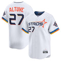 Crovyle H.Astros #27 Jose Altuve Player White City Connect Limited Home Stitched Jerseys