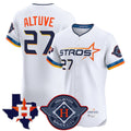 Crovyle H.Astros #27 Jose Altuve Player White City Connect Texas Patch Vapor Premier Limited Elite Home Stitched Jerseys