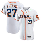 Crovyle H.Astros #27 Jose Altuve Player White Limited Elite Home Stitched Jerseys