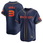 Crovyle H.Astros #3 Jeremy Pe?a Player Navy City Connect Home Limited Stitched Jerseys