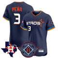 Crovyle H.Astros #3 Jeremy Pe?a Player Navy City Connect Texas Patch Vapor Premier Limited Elite Home Stitched Jerseys