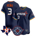Crovyle H.Astros #3 Jeremy Pe?a Player Navy City Connect Texas Patch Vapor Premier Limited Home Stitched Jerseys