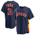 Crovyle H.Astros #3 Jeremy Pe?a Player Navy Home Game Stitched Jerseys