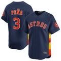 Crovyle H.Astros #3 Jeremy Pe?a Player Navy Home Limited Stitched Jerseys