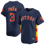 Crovyle H.Astros #3 Jeremy Pe?a Player Navy Home Limited Stitched Jerseys