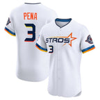 Crovyle H.Astros #3 Jeremy Pe?a Player White City Connect Limited Elite Home Stitched Jerseys