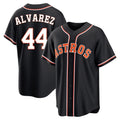 Crovyle H.Astros #44 Yordan Alvarez Player Black Fashion Out Home Game Stitched Jerseys