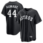 Crovyle H.Astros #44 Yordan Alvarez Player Black Home Game Stitched Jerseys