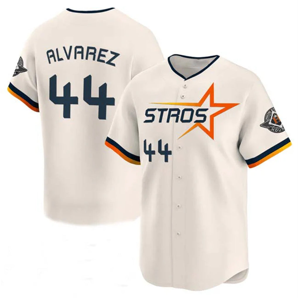 Crovyle H.Astros #44 Yordan Alvarez Player Cream City Connect Limited Home Stitched Jerseys