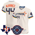 Crovyle H.Astros #44 Yordan Alvarez Player Cream City Connect Texas Patch Vapor Premier Limited Elite Home Stitched Jerseys