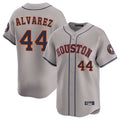 Crovyle H.Astros #44 Yordan Alvarez Player Gray Home Limited Stitched Jerseys