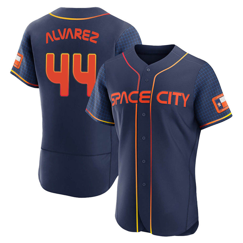 Crovyle H.Astros #44 Yordan Alvarez Player Navy City Connect Limited Elite Home Stitched Jerseys