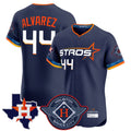 Crovyle H.Astros #44 Yordan Alvarez Player Navy City Connect Texas Patch Vapor Premier Limited Elite Home Stitched Jerseys