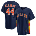 Crovyle H.Astros #44 Yordan Alvarez Player Navy Home Game Stitched Jerseys