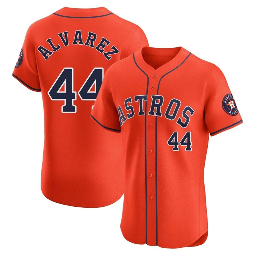 Crovyle H.Astros #44 Yordan Alvarez Player Orange Home Limited Elite Stitched Jerseys