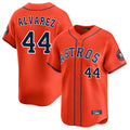 Crovyle H.Astros #44 Yordan Alvarez Player Orange Home Limited Stitched Jerseys