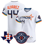 Crovyle H.Astros #44 Yordan Alvarez Player White City Connect Texas Patch Vapor Premier Limited Elite Home Stitched Jerseys