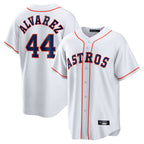 Crovyle H.Astros #44 Yordan Alvarez Player White Home Game Stitched Jerseys