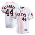 Crovyle H.Astros #44 Yordan Alvarez Player White Home Limited Stitched Jerseys