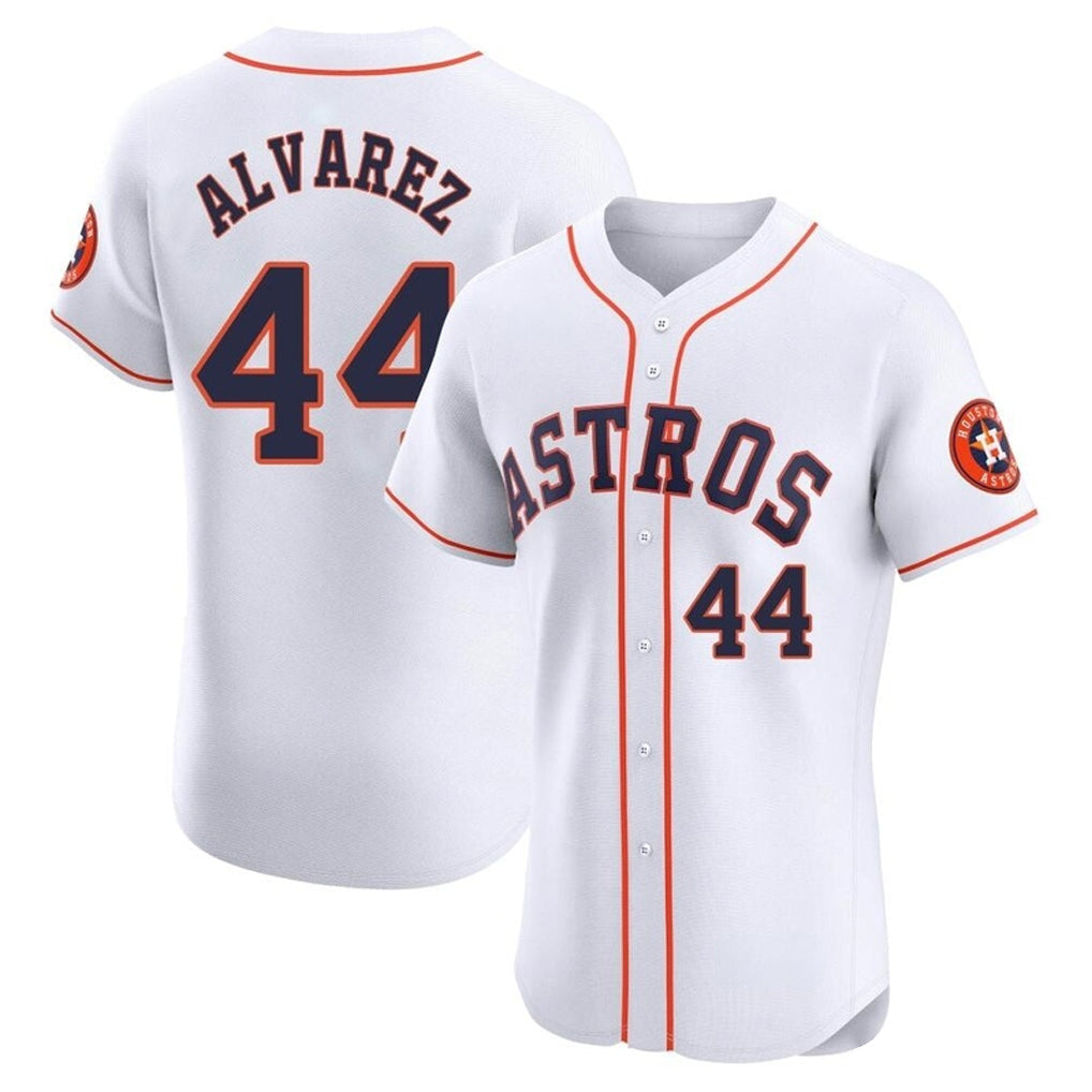 Crovyle H.Astros #44 Yordan Alvarez Player White Limited Elite Home Stitched Jerseys