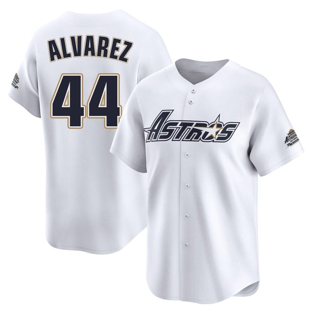 Crovyle H.Astros #44 Yordan Alvarez Player White Throwback Cooperstown Collection Limited Stitched Jerseys
