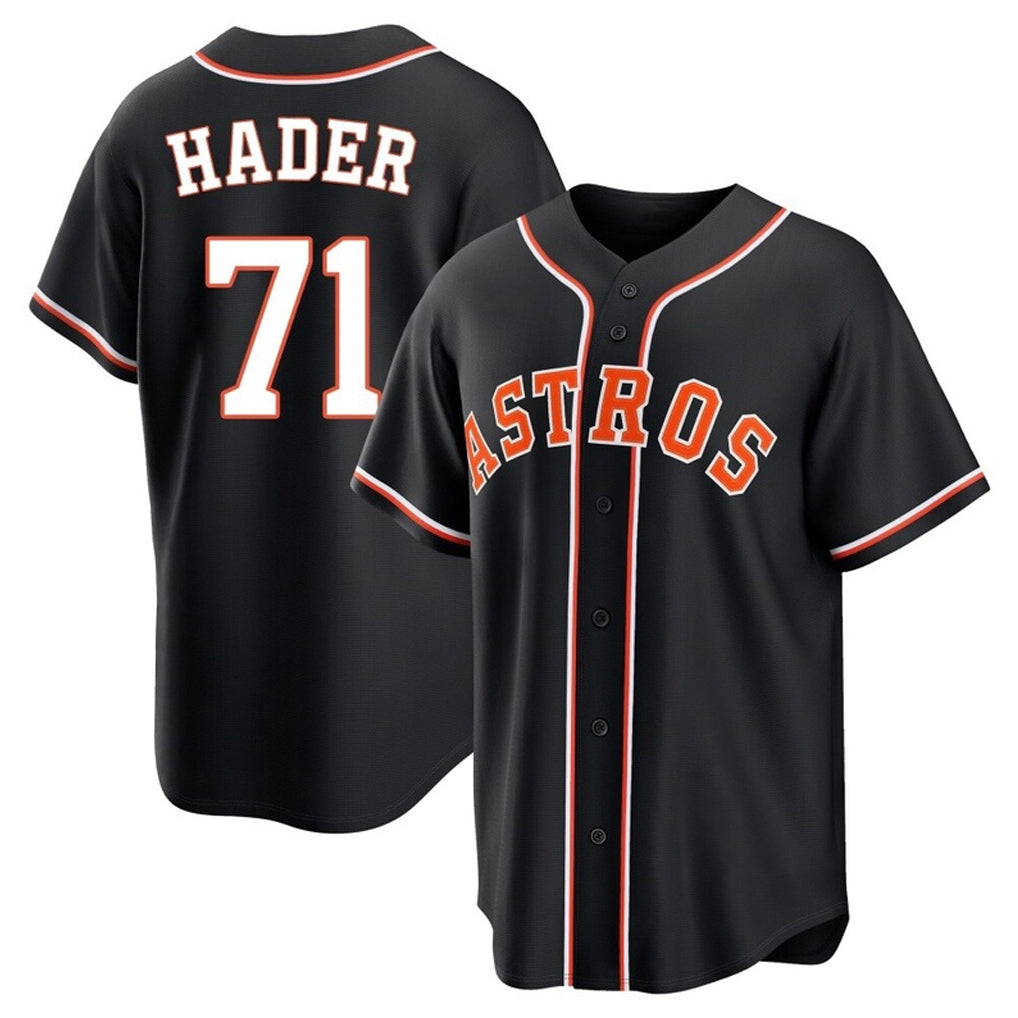 Crovyle H.Astros #71 Josh Hader Player Black Fashion Out Home Game Stitched Jerseys