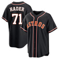 Crovyle H.Astros #71 Josh Hader Player Black Fashion Out Home Game Stitched Jerseys
