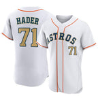 Crovyle H.Astros #71 Josh Hader Player Gold Collection Limited Elite Home Stitched Jerseys