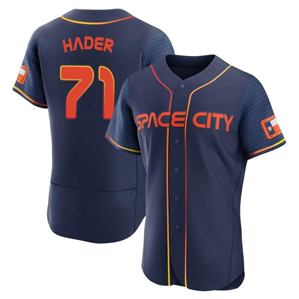 Crovyle H.Astros #71 Josh Hader Player Navy City Connect Limited Elite Home Stitched Jerseys