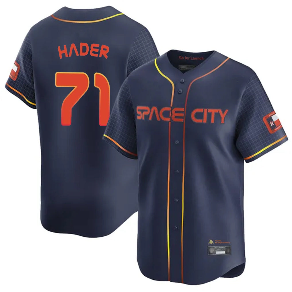Crovyle H.Astros #71 Josh Hader Player Navy City Connect Limited Home Stitched Jerseys